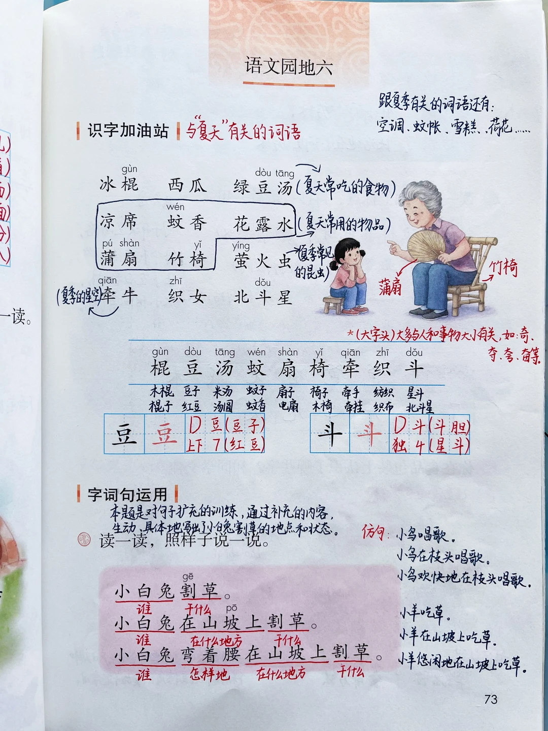 一年级下册语文｜《语文园地六》课堂笔记