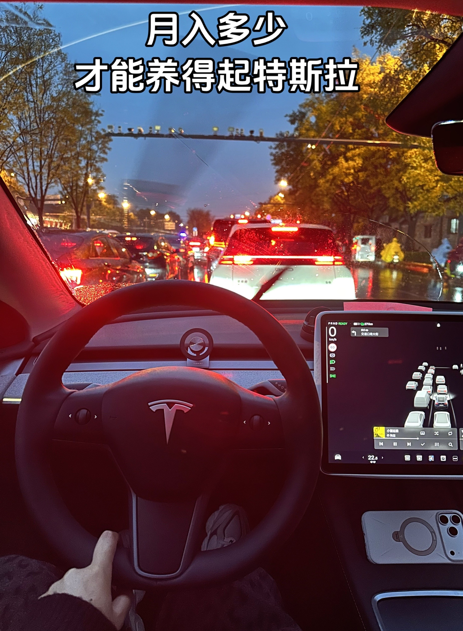 一辆特斯拉Model Y落地26万，普通人月薪3000，就算一分不花纯...