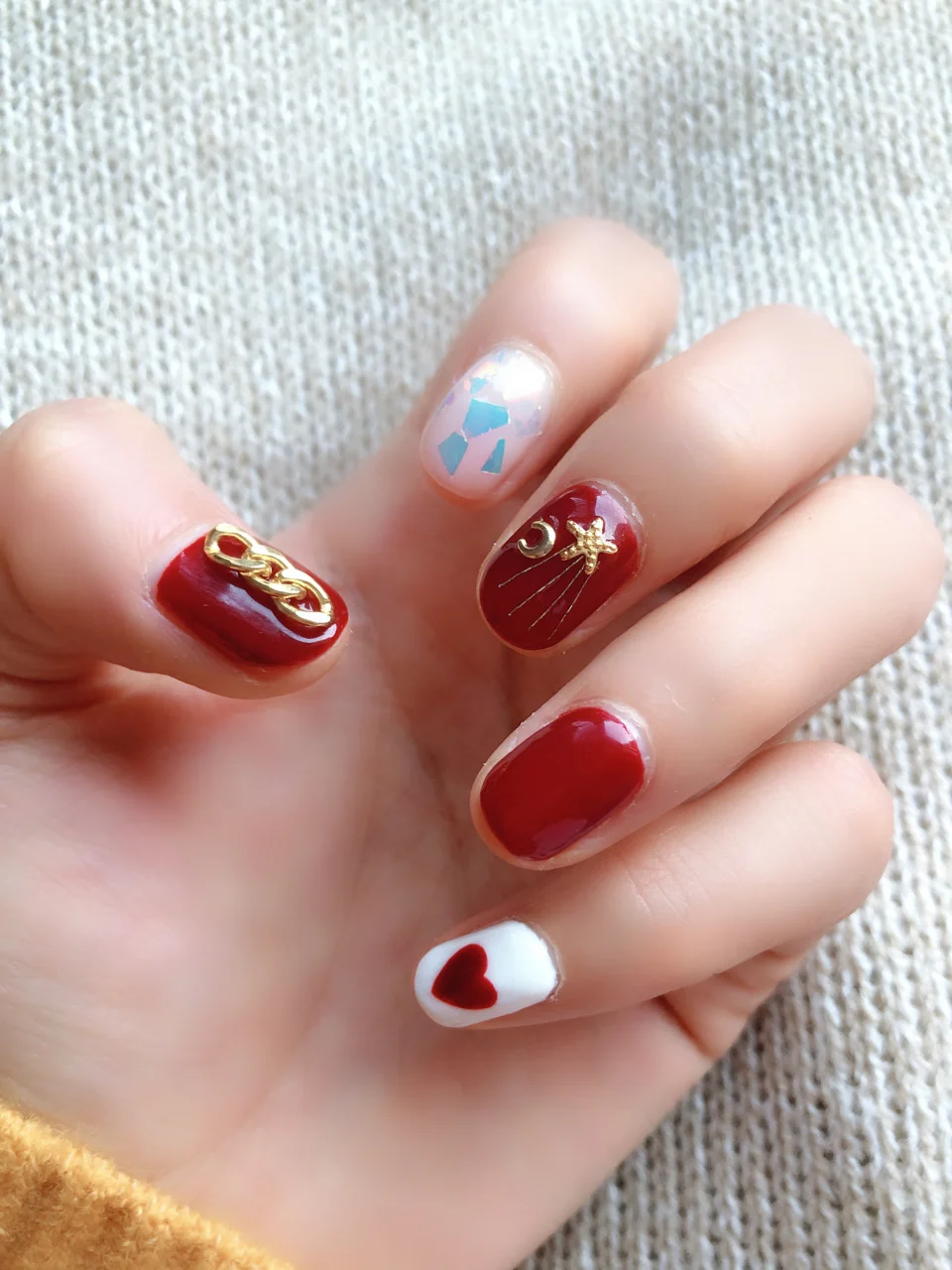 💖今天给大家安利一款我刚做的车厘子色系超级少女美甲💅