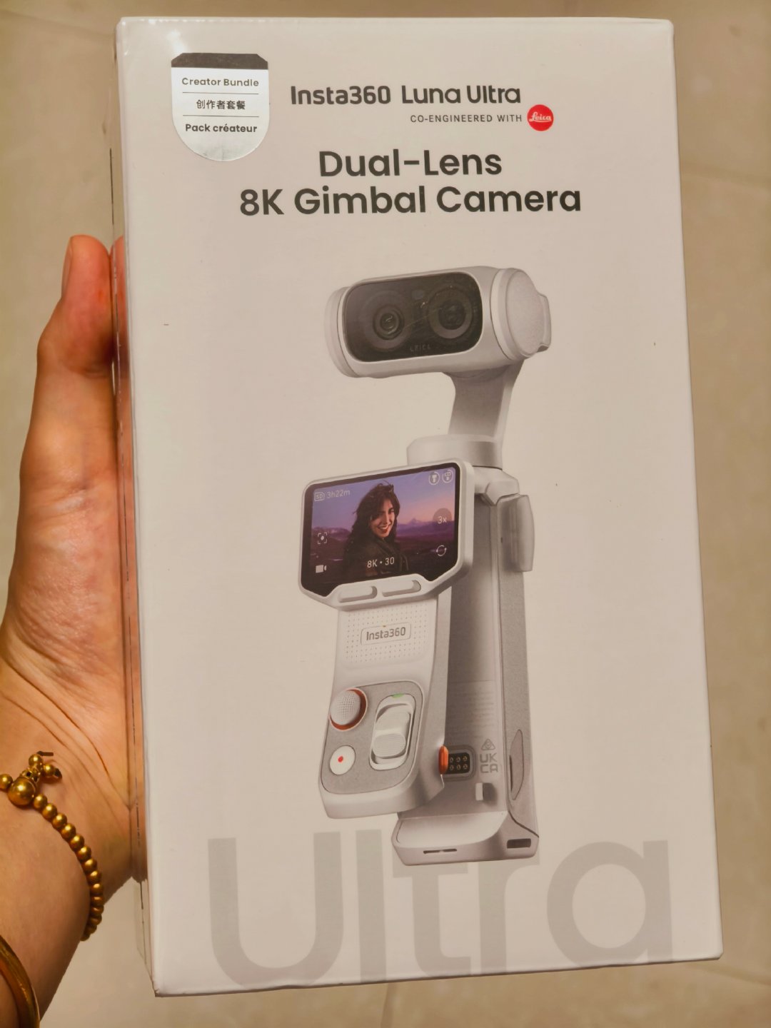 哈哈，我的Insta360 luna Ultra终于到了！
是什么 让我从大疆4P换成了影石luna Ultra？
有人好奇使用感受吗？ ​