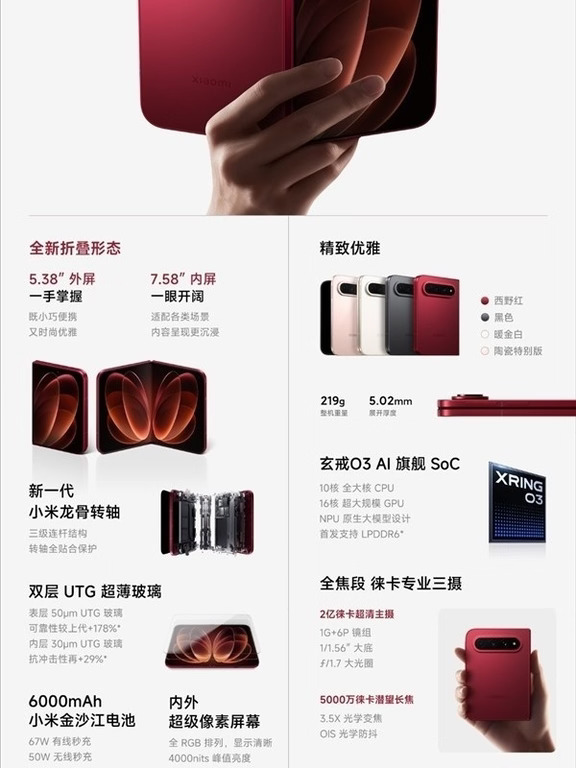 10999元起！小米18 Fold发布