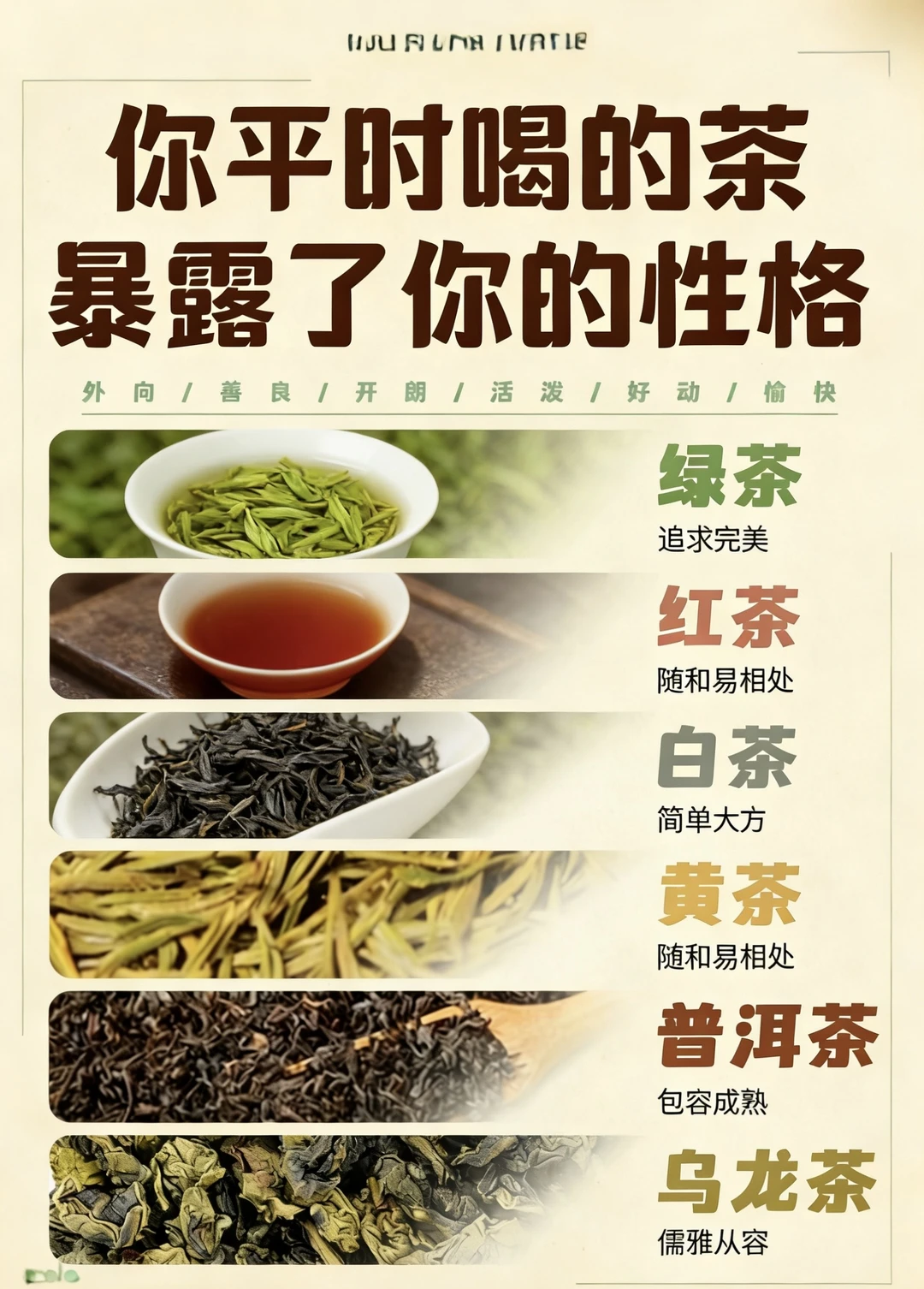 喝茶测性格｜一杯茶看透你的心