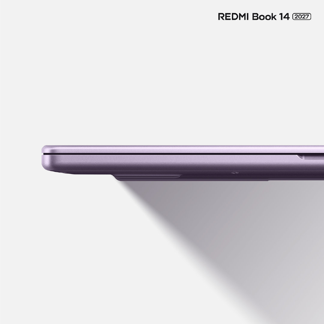 REDMI Book 14 2027 
全新「星云紫」亮相
金属材质，视觉均厚设计
圆润 R 角，持握贴合顺手
转评“好看”抽送一个 #REDMIClipNeo#
#REDMI##REDMIBook##小米双11# ​