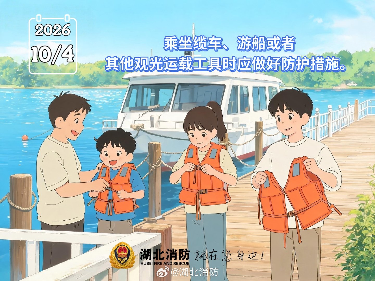 #北北说晚安#乘坐缆车、游船或者其他观光运载工具时应做好防护措施。​