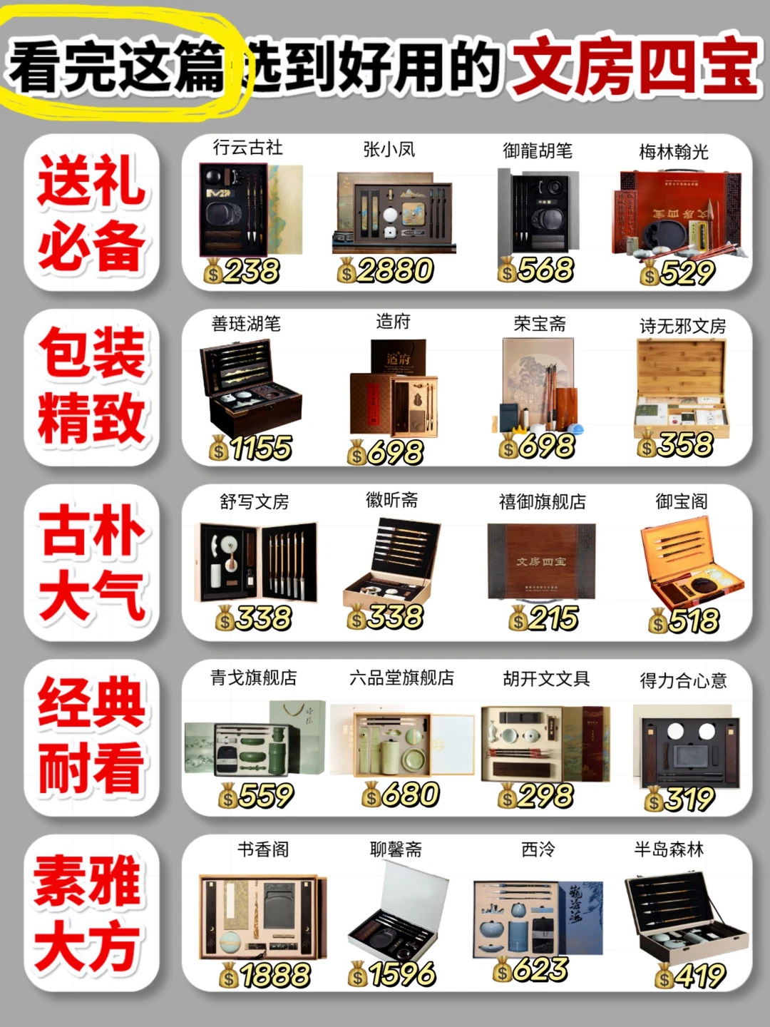 敲响警钟！中秋送礼这些文房四宝快避坑！