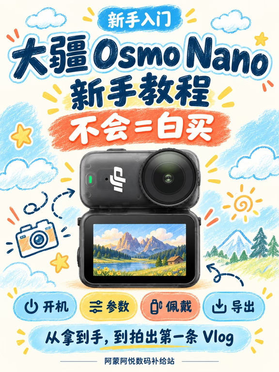 📷大疆Nano新手教程，不会＝白买