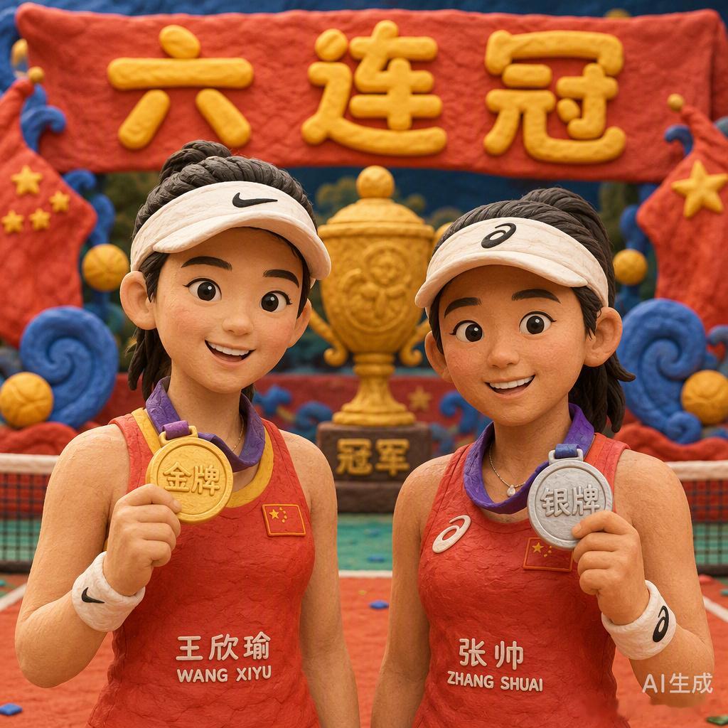 王曦雨和张帅在名古屋会师决赛，中国队提前锁定女单金银牌。看着是又一次的荣耀时刻，换个运动视角看，这其实是中国女网这套“统治力系统”在长达二十年里不断校准的结果。

从2006年多哈亚运会开始，中国金花就再没让这块金牌旁落。这种连续六届的摘金，靠的不是某一代选手的天赋爆发，而是一种极其稳 ​