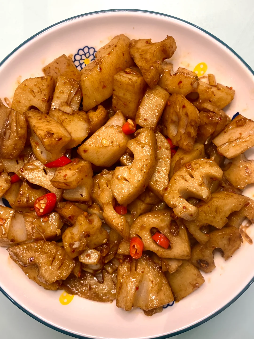 5分钟家常快手菜‼️超级下饭的香辣藕丁！