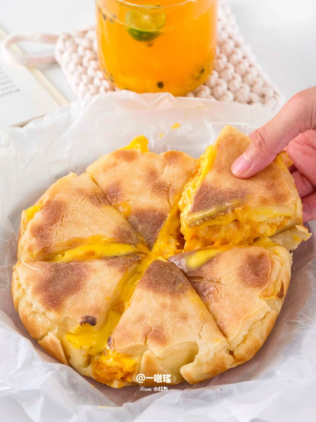 脆皮爆浆💥芝士红薯烤年糕外脆里糯