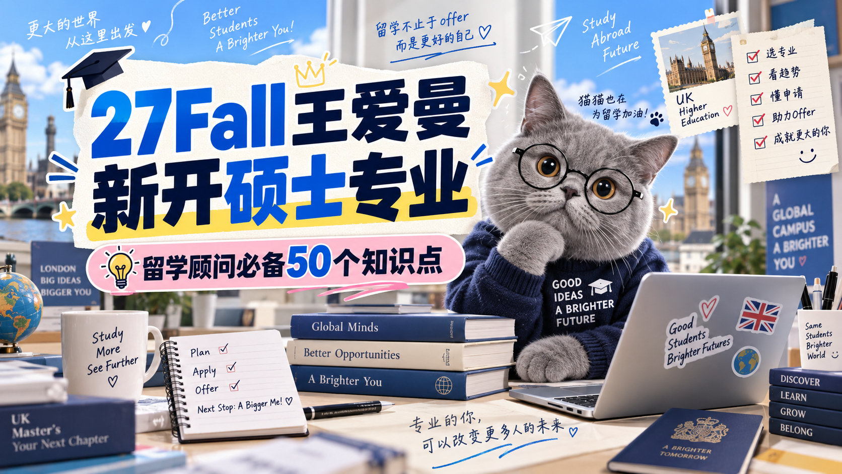 【27Fall王爱曼新开硕士专业：留学顾问必备50个知识点】
目前王爱曼具体新开专业：
1.爱丁堡大学供应链管理硕士
2.KCL 教育未来与科技硕士
3.KCL 数字健康硕士
4.KCL 生物材料与医疗技术创新硕士
5.KCL 健康领域人工智能硕士
6.KCL 人工智能与文化和社会中的数据硕士(暂时没有公布信息)
7.KCL 欧洲与国 ​