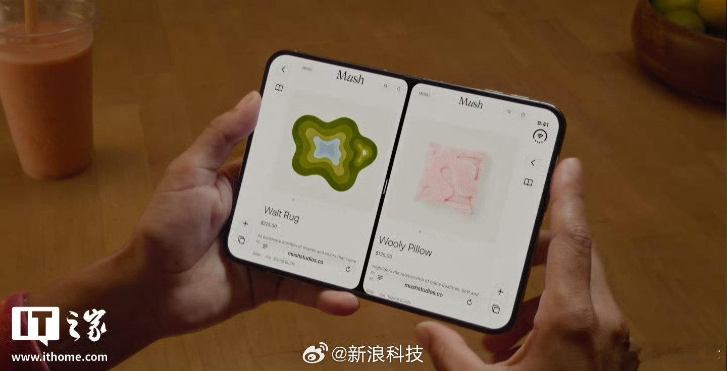 #iPhoneDuo分屏不可调整比例#分屏不能调整比例，两个应用只能是对称的固定大小。其他折叠屏大小应该都是能随意拖动的[doge] ​