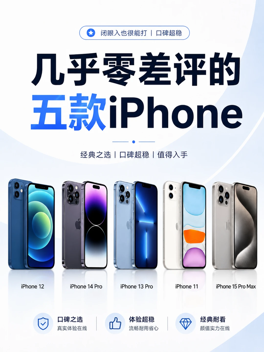 几乎零差评的五款iphone 每款都是真香机