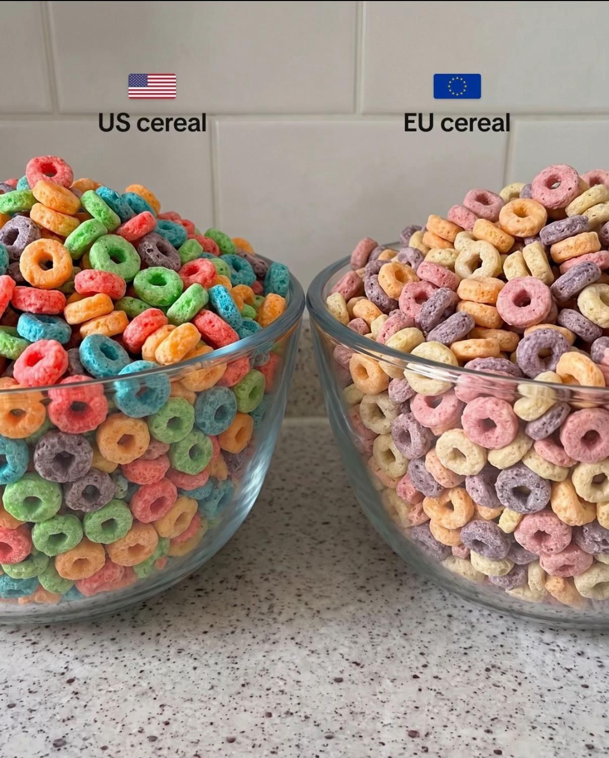 美国食物vs欧盟食物 ​