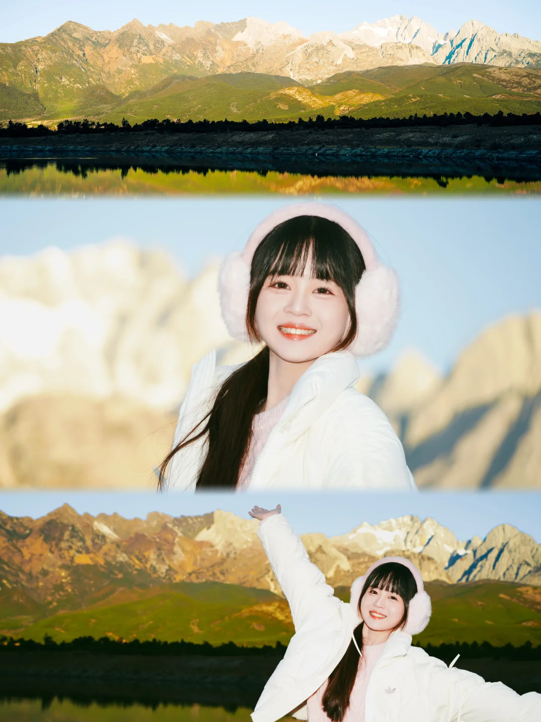 妈妈 我看到了日照金山！！⛰️