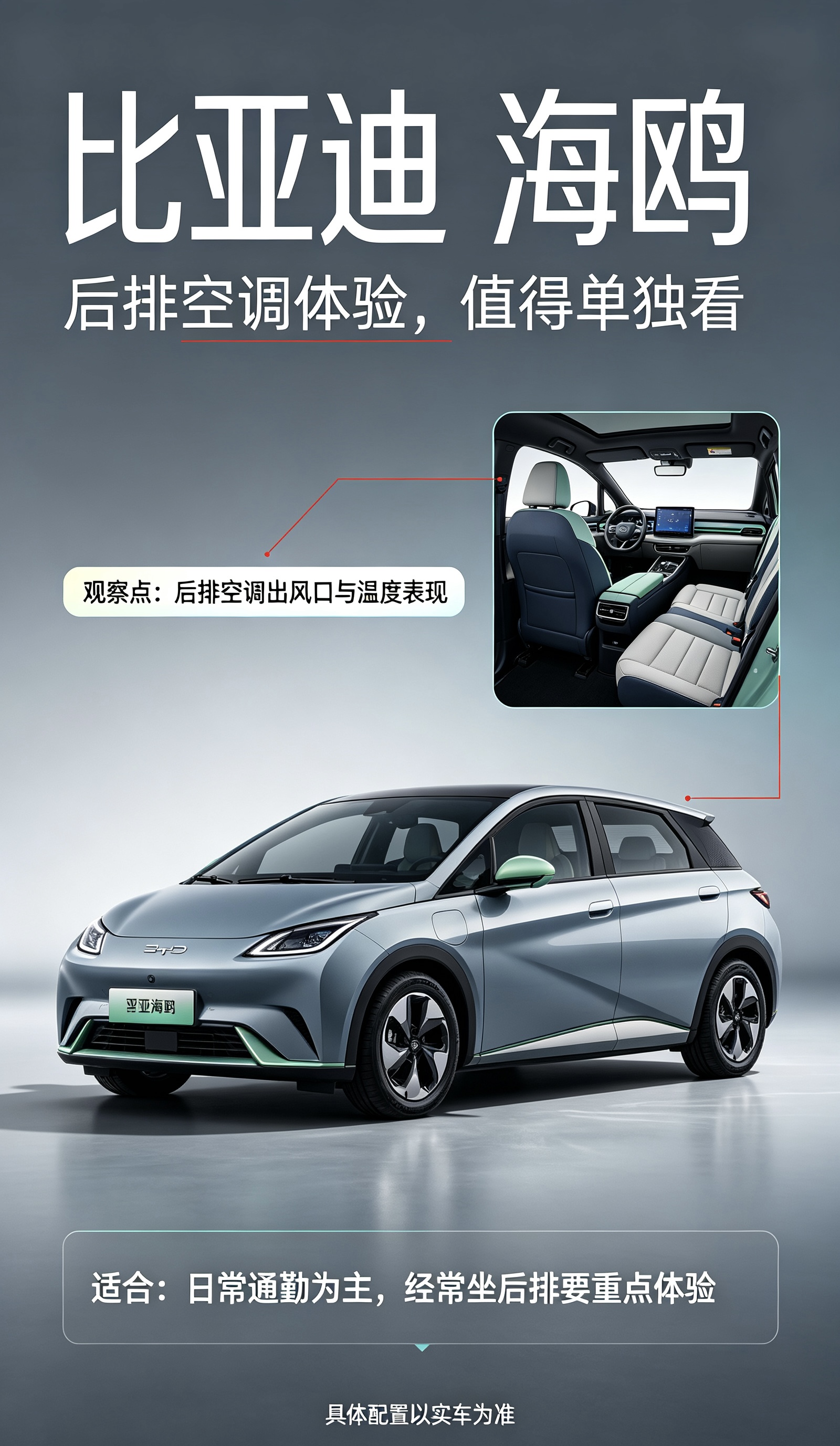 比亚迪海鸥，好开的代步小车