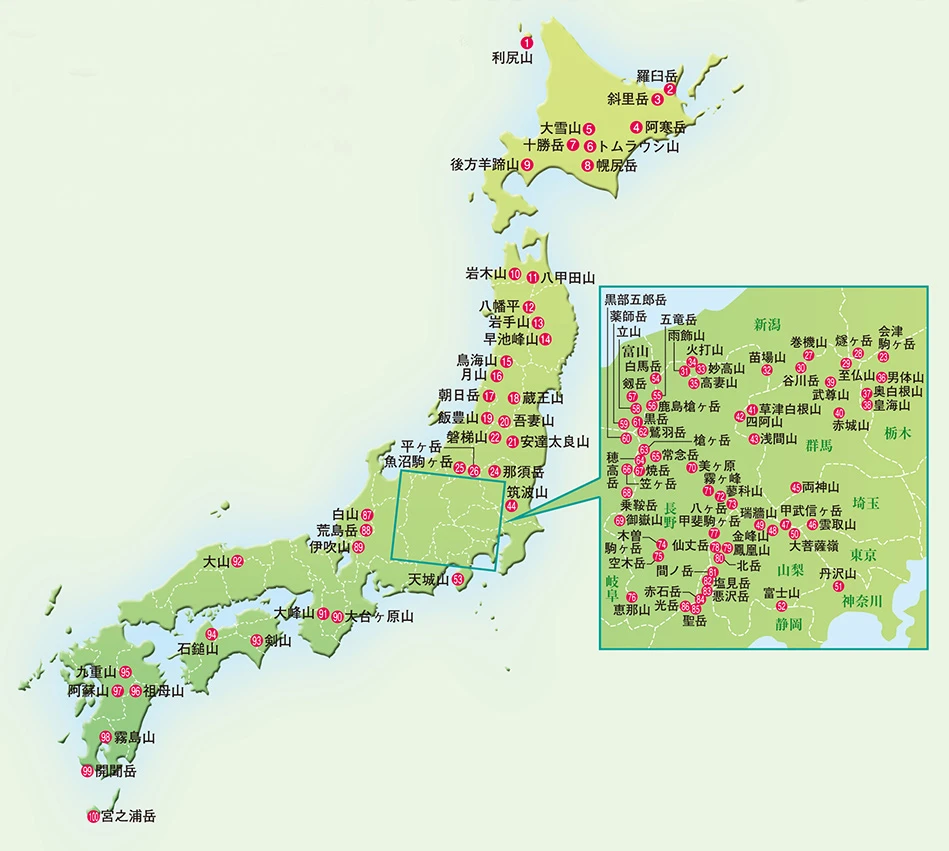 日本百名山：自然与文化的完美结合