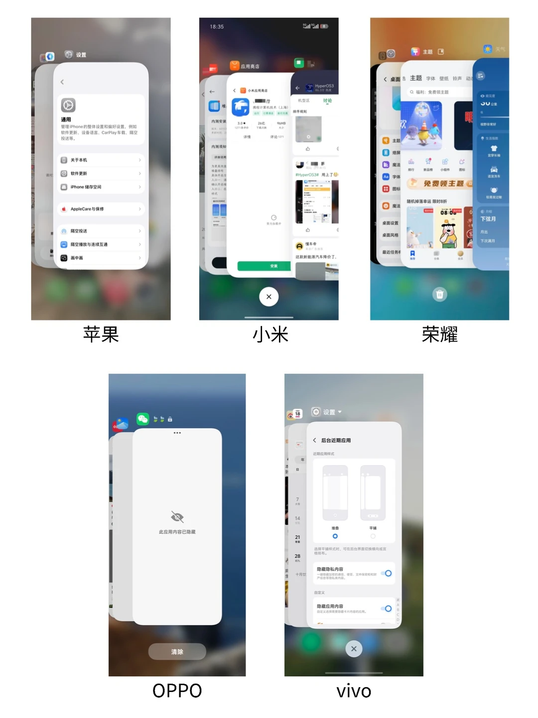 为什么大家要模仿苹果的堆叠后台？