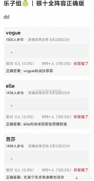 🍉主流杂志银十封面全阵容
vogue：肖战、孙菲菲
elle：刘诗诗、贺聪、张丽娜、舒淇
芭莎：文淇、宁艺卓、李庚希、刘浩存
嘉人：谷爱凌、宋佳、王一博
卷宗wallpaper：刘雯
时装：迪丽热巴