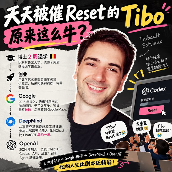 Tibo 这履历，比 Reset 还离谱😂