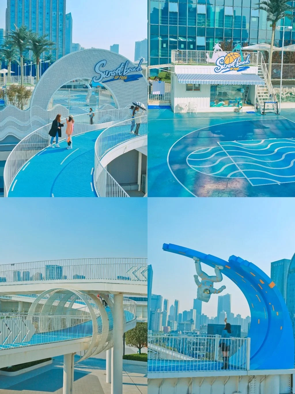 武汉日系拍照地❗️蓝色天台看日落🌅