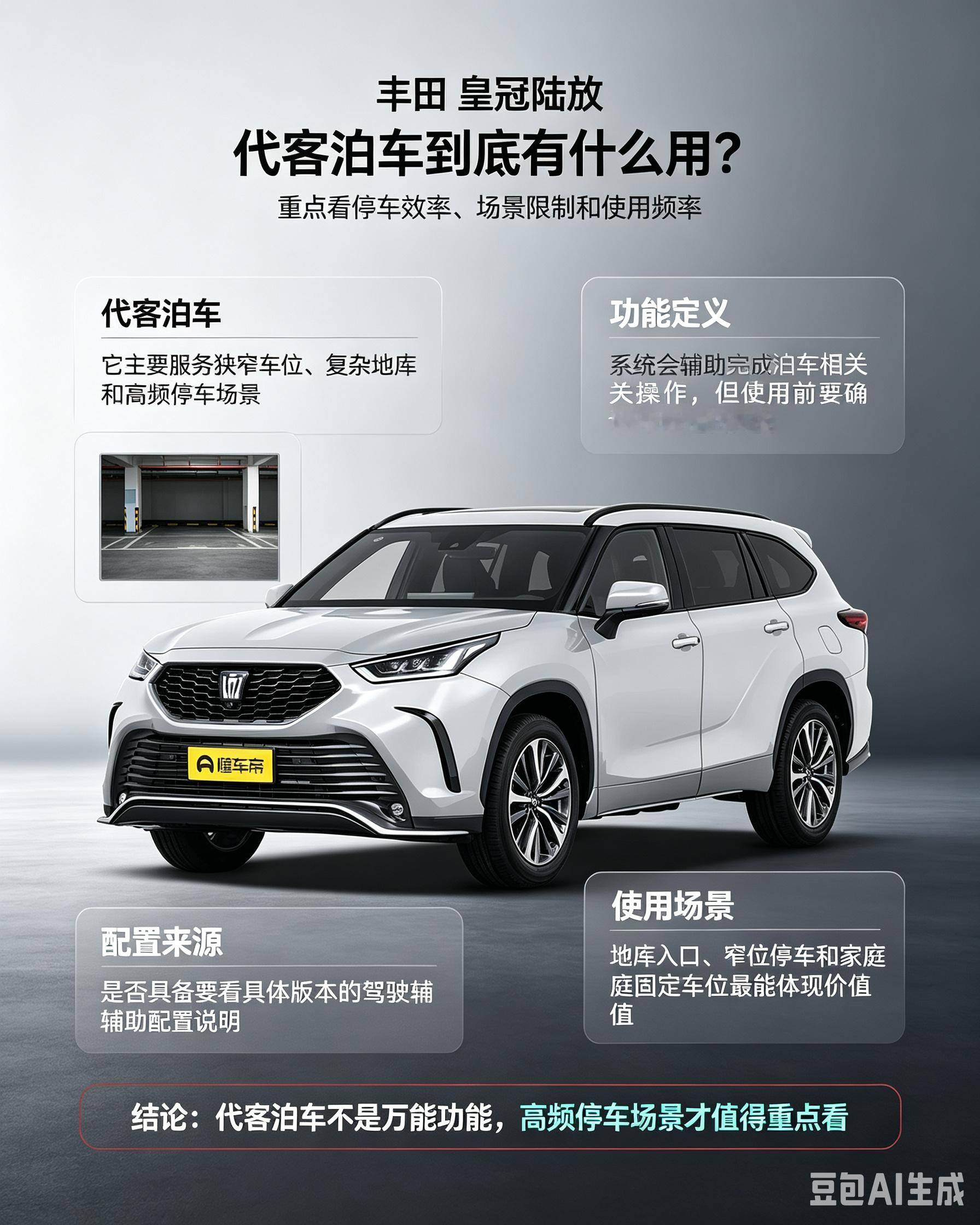 皇冠陆放代客泊车真的好用吗