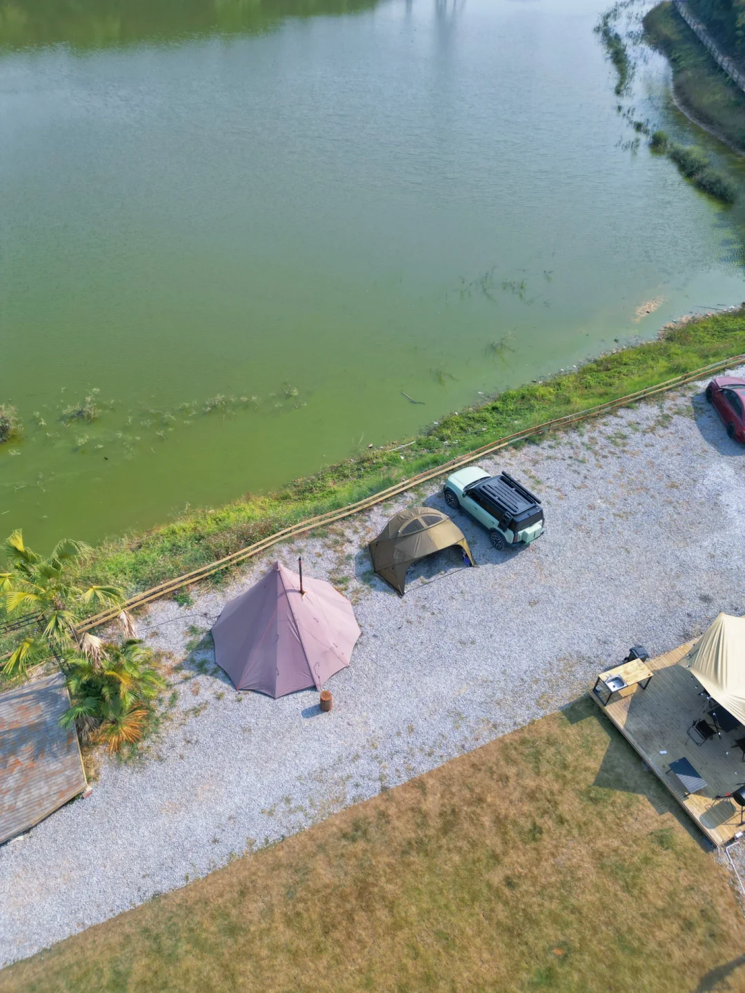 南宁市区，新晋湖畔露营地湖景烤🔥说走就走