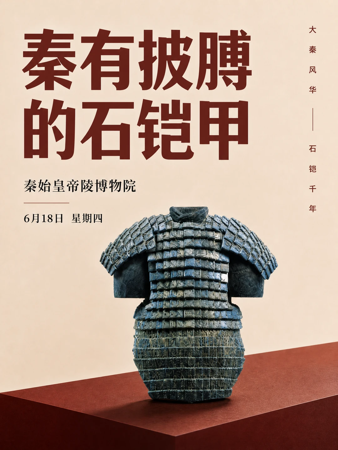 每天认识一件文物|秦有披膊的石铠甲