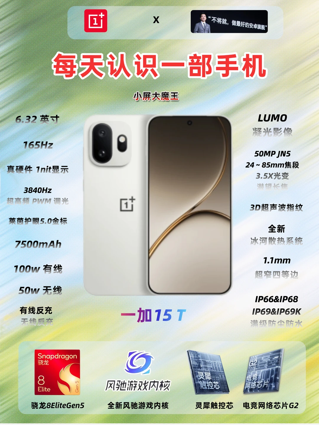 每天认识一部手机｜一加15T，均衡小屏旗舰