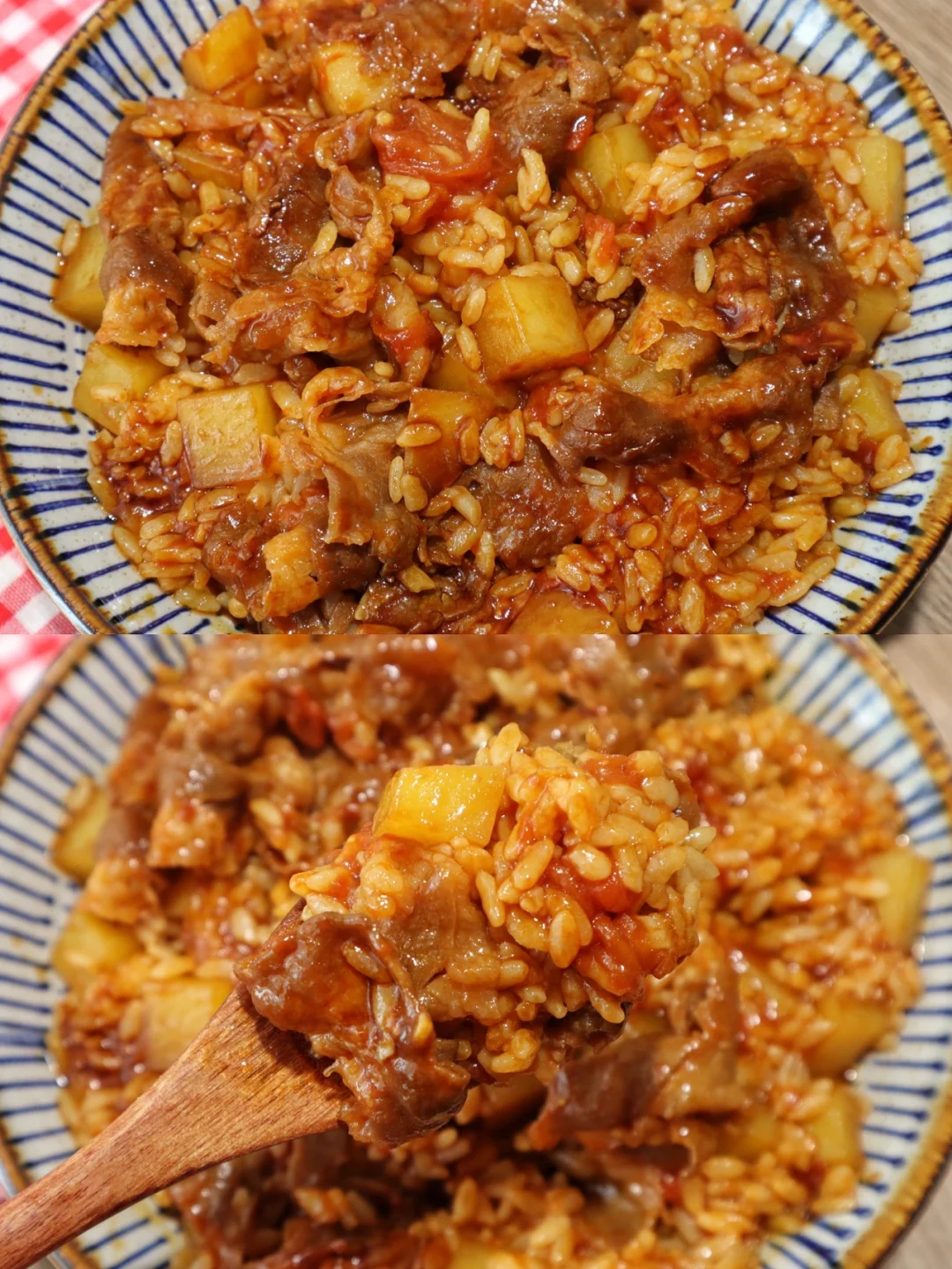 姐妹点名要吃番茄肥牛土豆烩饭❗️简直绝了❗️