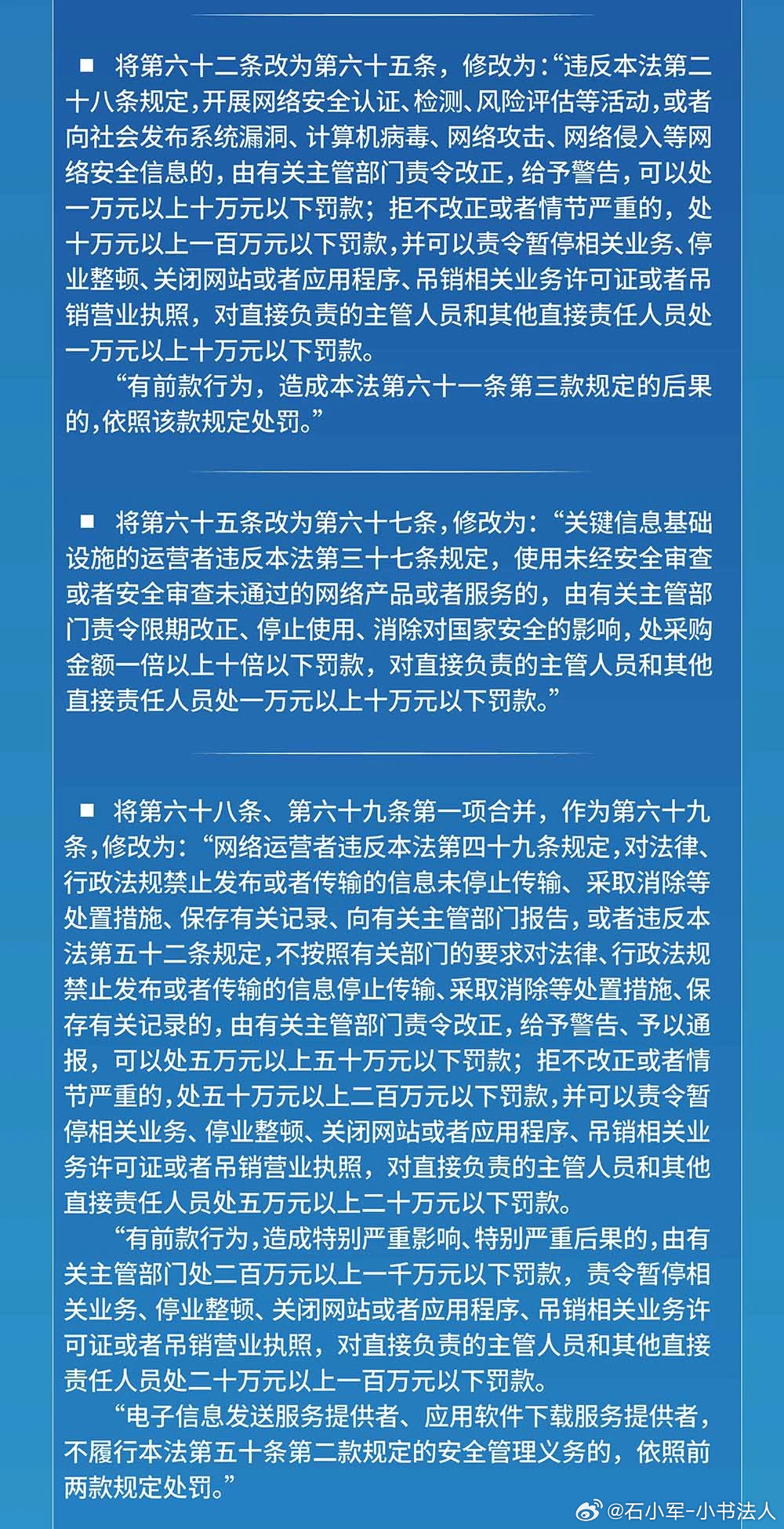 陇南网络安全宣传周 【网络安全】一图读懂新修改的《中华人民共和国网络安全法》（来源：网信陇南）  ​​​