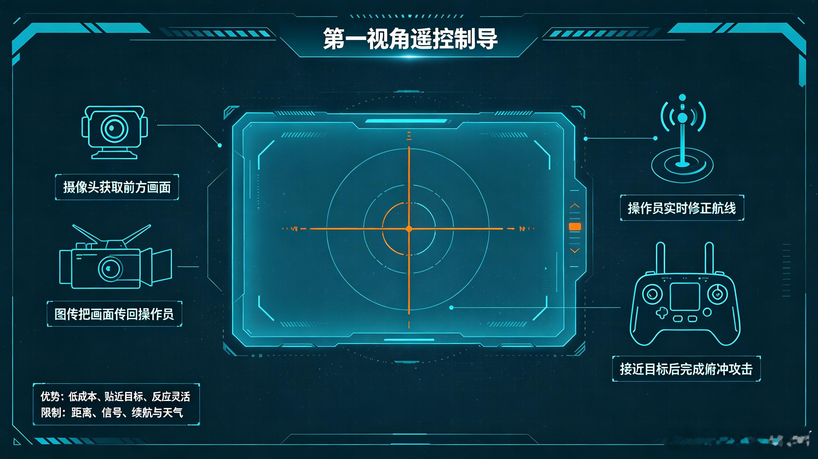 乌军FPV自杀无人机由民用竞速穿越机改装而来，依靠飞手佩戴VR眼镜获得第一视角操控，属于班组直接掌握的廉价单兵打击装备，在俄乌前线大规模投入使用，改变了近距离阵地攻防模式。

这款无人机体型小巧，能够低空穿梭于战壕、树林与废墟之间，传统防空雷达很难捕捉。机身可加装RPG破甲战斗部，专门瞄准 ​