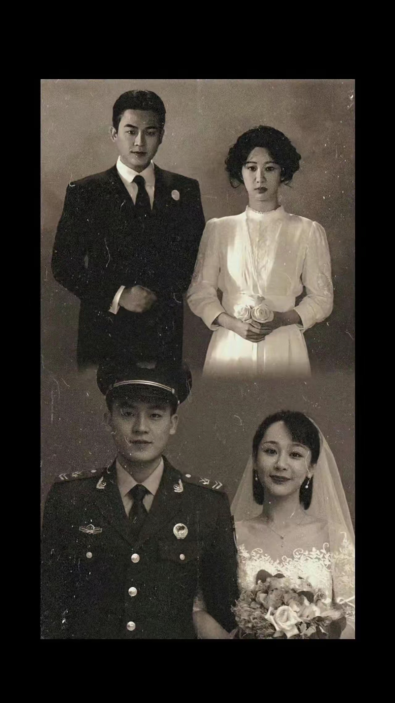 杨紫欧豪二搭CP依旧是意难平的结局，为什么不能给他们一个幸福美满的结局呀，他们值得拥有好吗！

《烈火英雄》里他们俩的结婚照还没拍完就BE了，看完电影那种感觉痛得要死！

《玉兰花开君再来》里他们俩人终于结婚，还生了五个孩子，可见他们是很相爱的呀，偏偏中途生变，杨紫带着四个女儿，儿子跟了欧豪，最后还