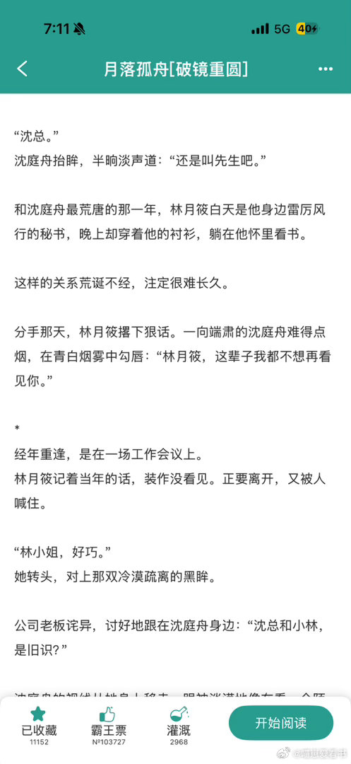 #言情小说推荐# 
《月落孤舟》by六月清竹
破镜重圆/久别重逢/带球跑/恨海情天
清醒果敢俏秘书x古板腹黑深情总裁

再次重逢当年狠狠抛弃的前男友，他当众冷脸甩一句 "以前的下属，不熟”，结果暴雨夜迈巴赫直接堵她身前，一脸怨夫样劝她和“现任老公”离婚！
#热门小说推荐##推文##言情小说[超话]# ​