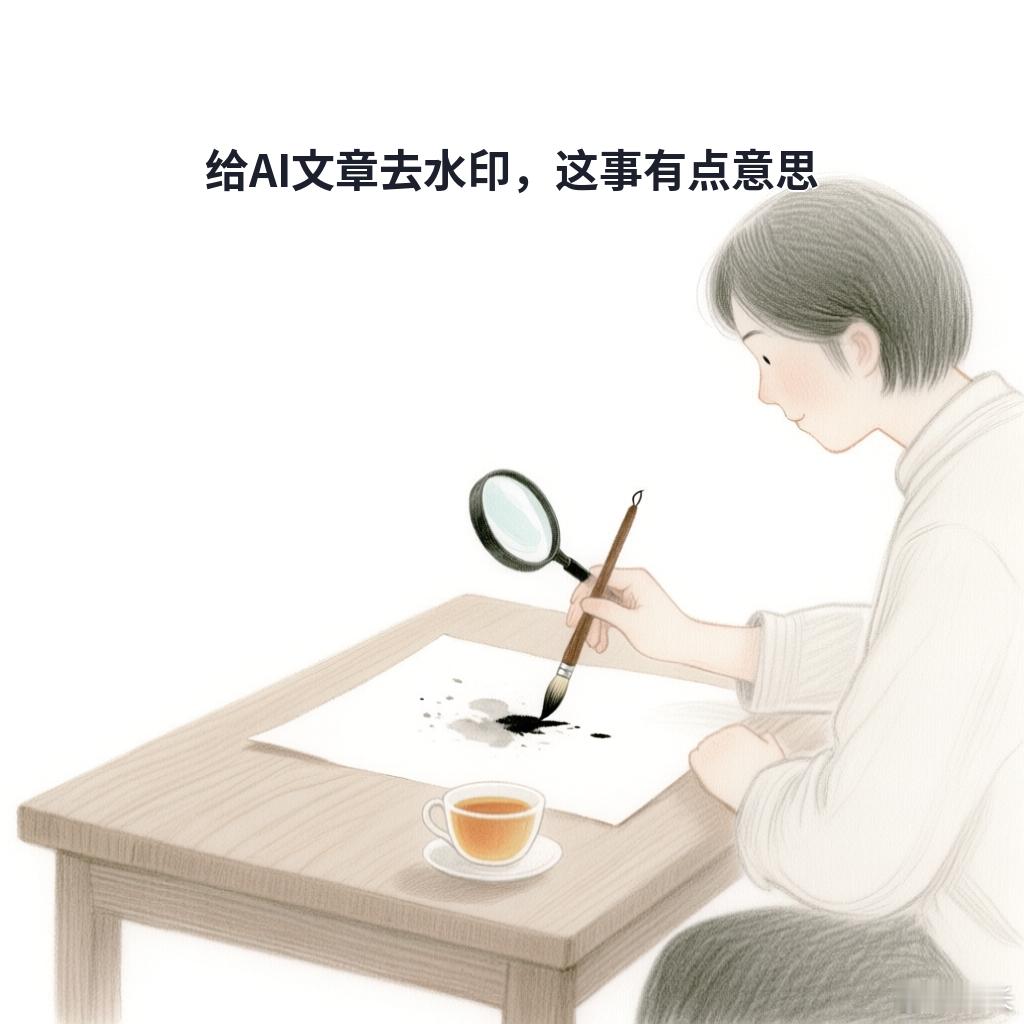 今天刷到一个东西，叫Claude Watermark Remover，看名字就知道是干嘛的——把AI写的东西里留下的痕迹找出来，然后抹掉。

我第一反应是，这不是教人作弊吗？后来一想，还真不一定。你看啊，现在AI写的东西，多少都带点"机器味"，你读着总觉得哪不对劲，但又说不上来。这个工具就是帮你把那些露馅的地方 ​