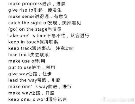 英语考试完成填空，选择题常会出现的词组搭配短语 ​​​
