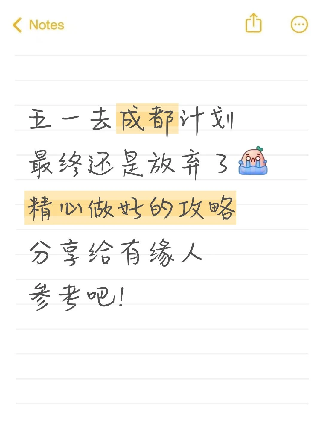 本J人对自己做的成都攻略甚是满意😄🥺
