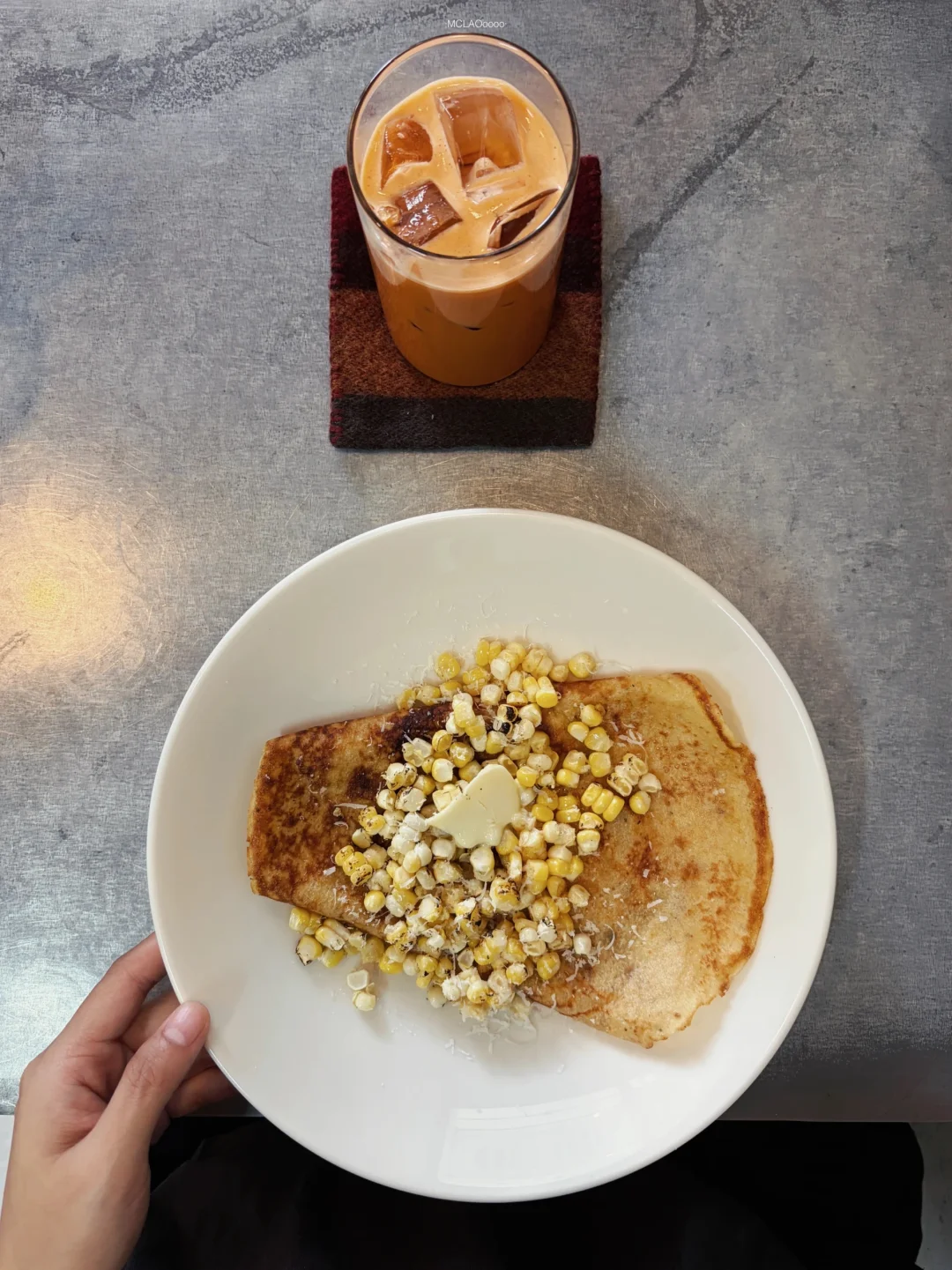 一人𝕖𝕒𝕥🌽廣州鹹甜好吃的玉米可麗餅