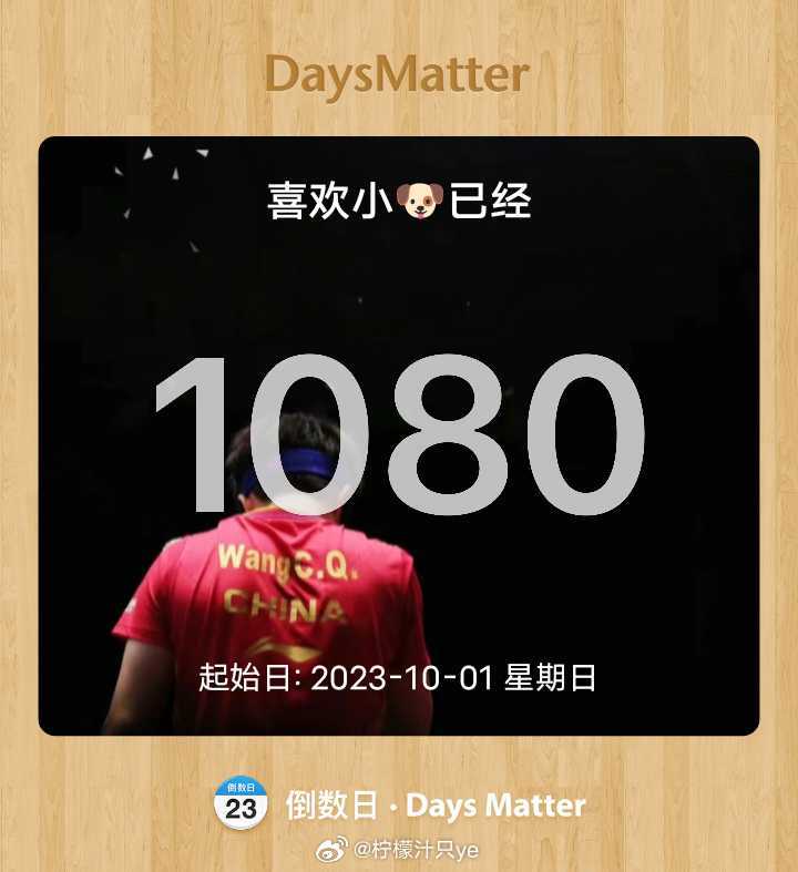 #王楚钦亚运会出战男单男团混双#
距离杭州亚运会已经过去这么久了吗，上一次亚运会认识你的，这次又要兼项了，那就健康完赛，加油哦，楚钦[给你小心心] ​