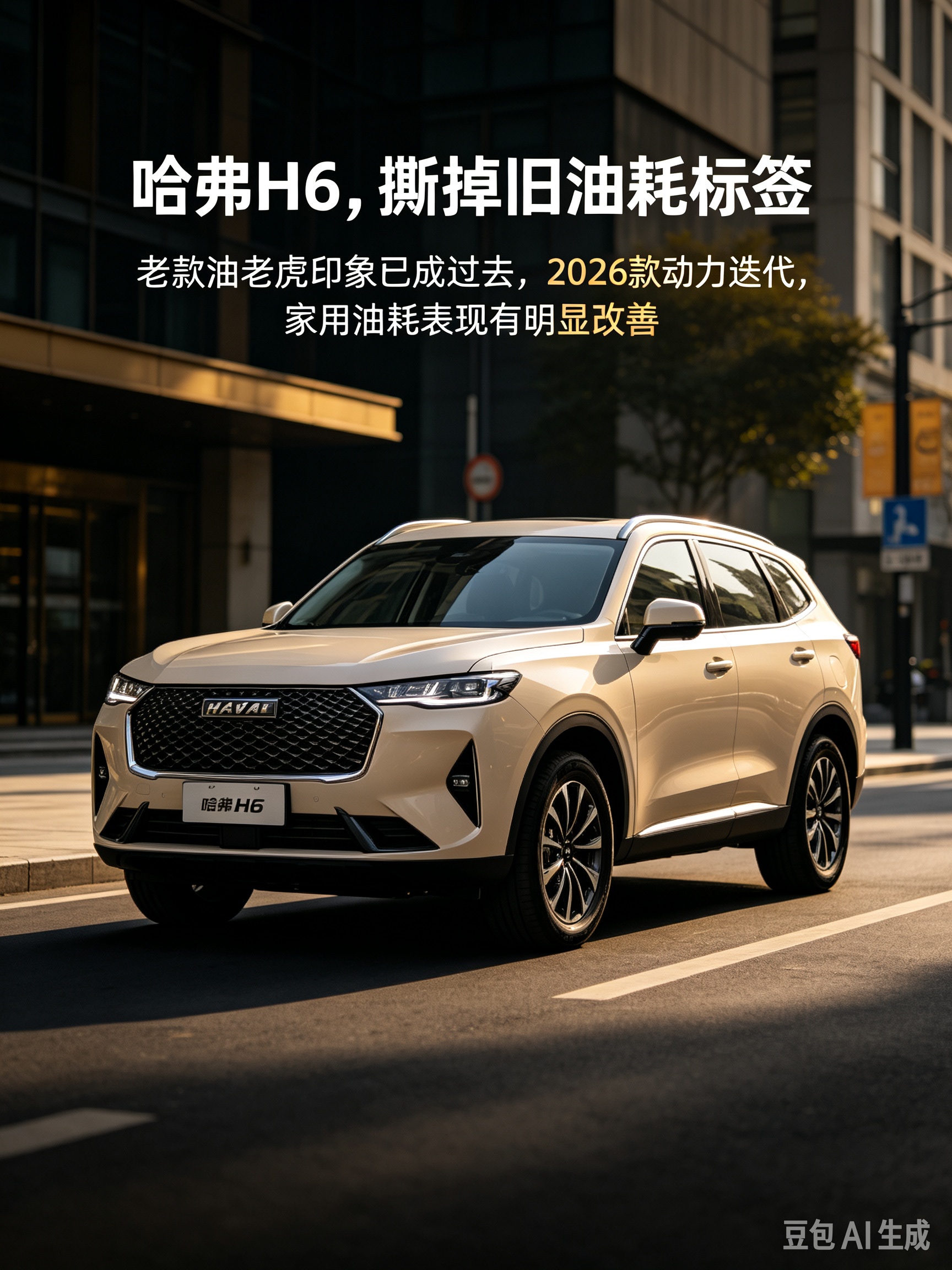 哈弗H6，撕掉旧油耗标签