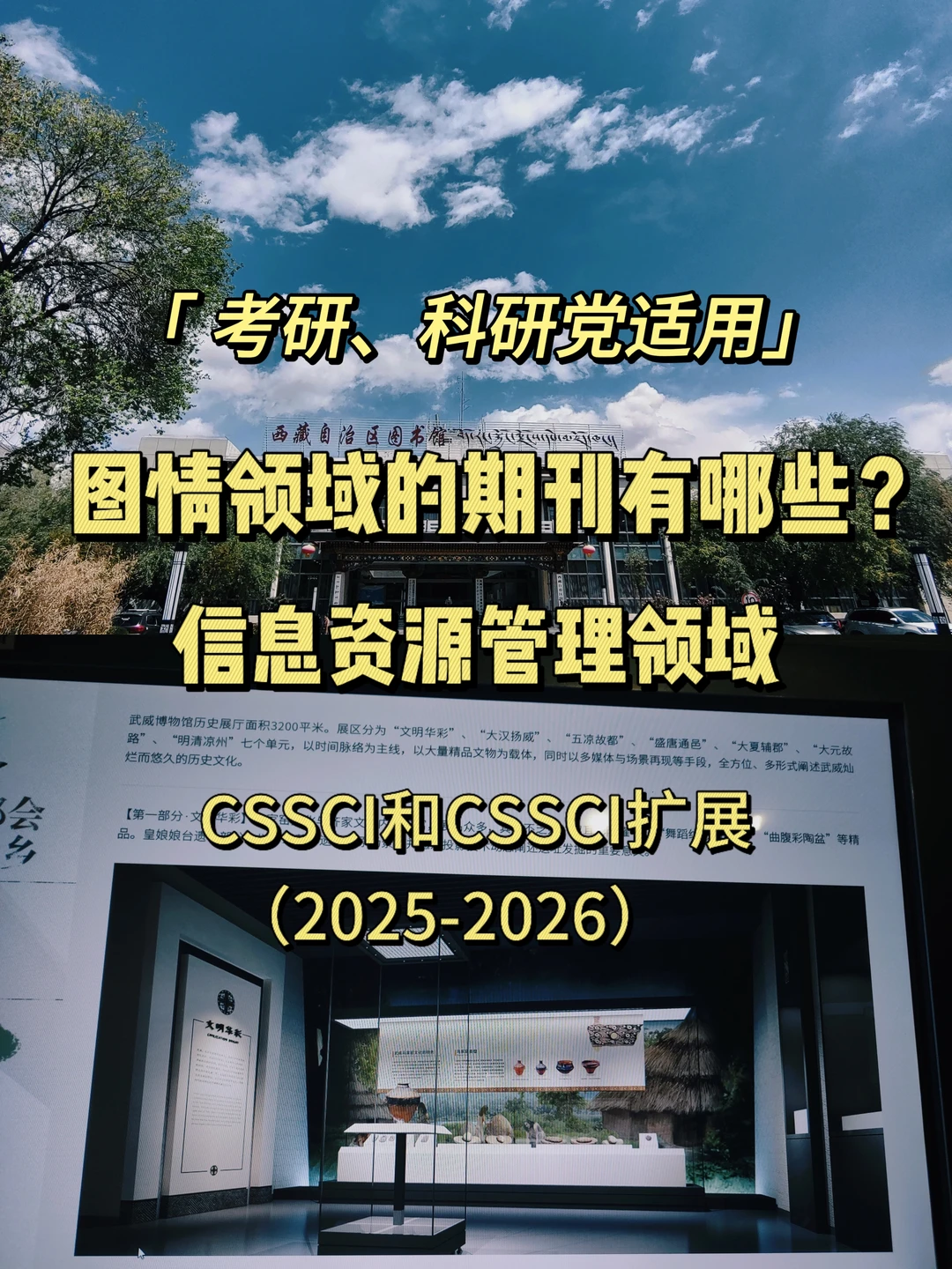 信息资源管理（图情）领域核心期刊