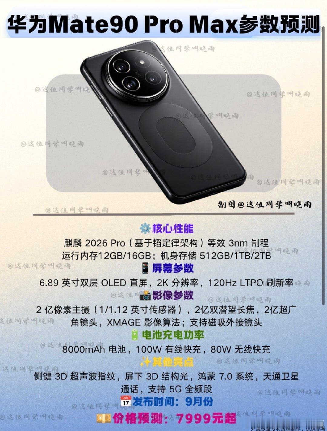 #曝华为Mate90系列提前发布#华为Mate90系列其实早就入网了，只是没有发布。如果真的提前发布了，会影响绝大多数厂商发布的战略布局。[并不简单] ​