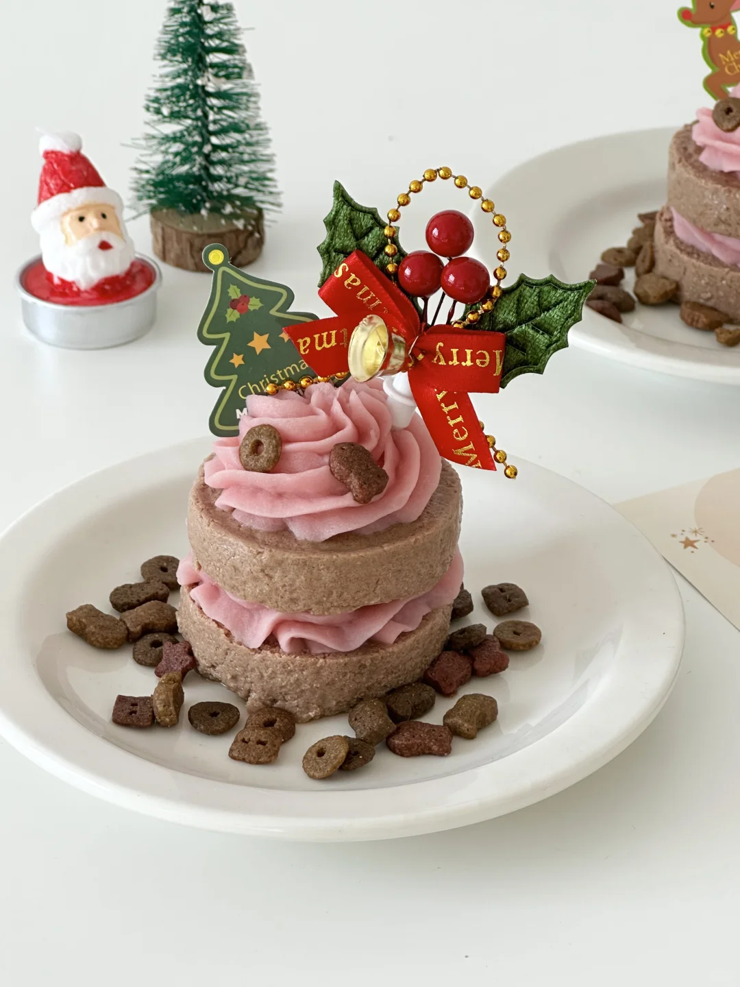 🎄简单宠物圣诞蛋糕🐱毛孩子的漂亮饭