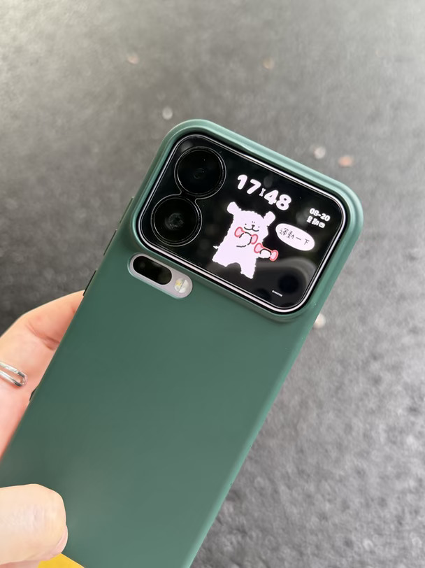 小米17promax绿绿的手机壳！手感好裸机呢！！