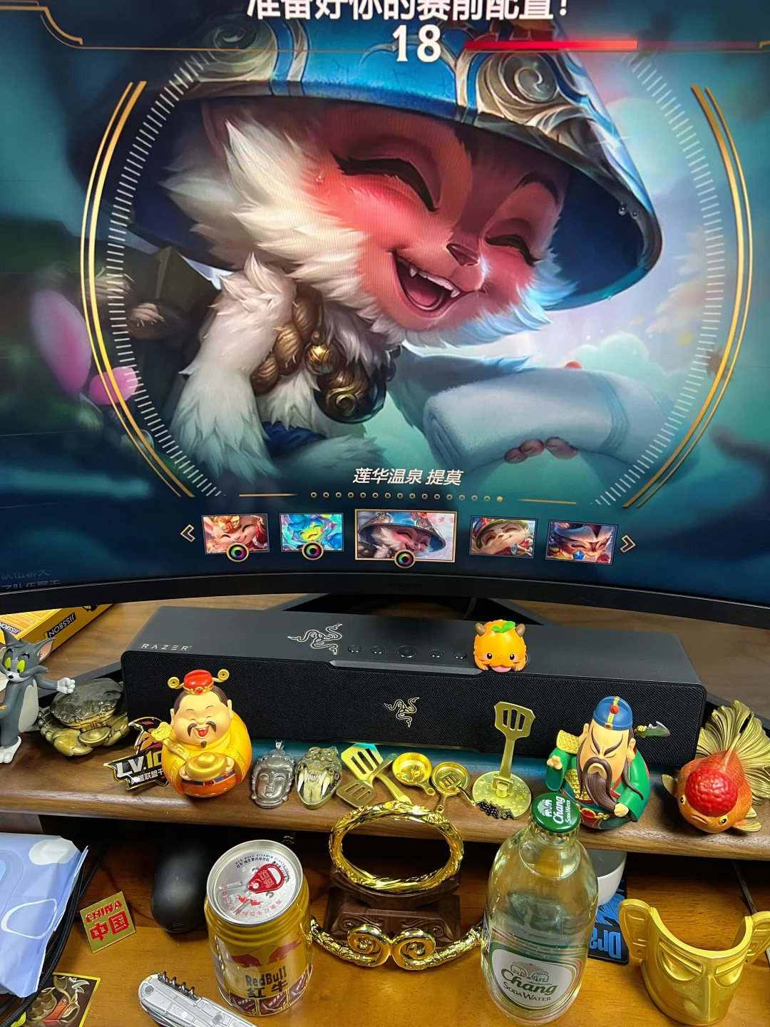 温泉提莫！像只猴子！