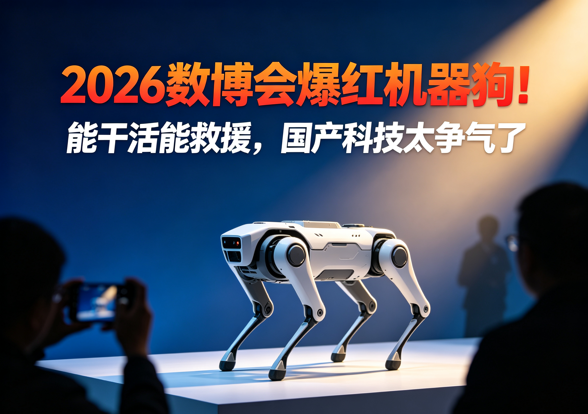 2026数博会爆红机器狗！能干活能救援，国产科技太争气了