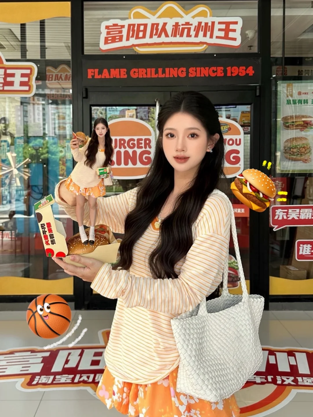 🍔偶遇一卡车汉堡给杭州王应援！太会玩了