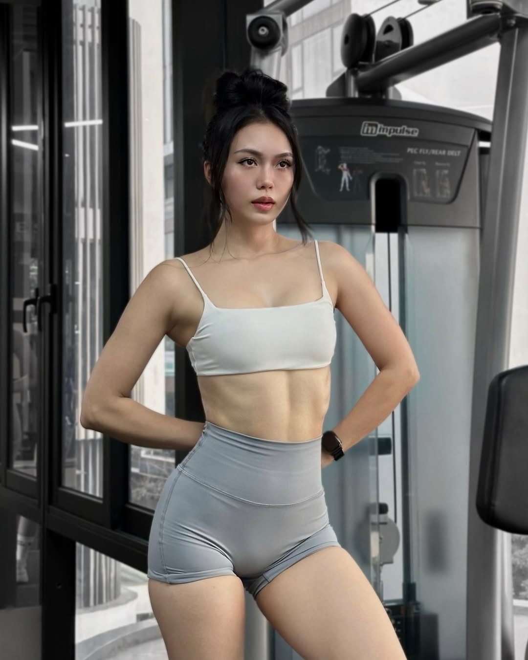 <p>好身材练出来 爱健身的小姐姐 正常健身穿搭无不良价值观导向 <!...