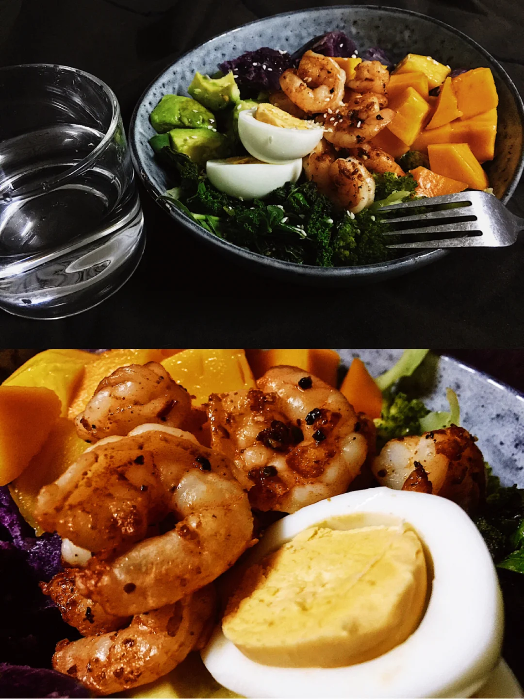 Dinner☀️｜🥭🍤芒果大虾沙拉bowl🥣