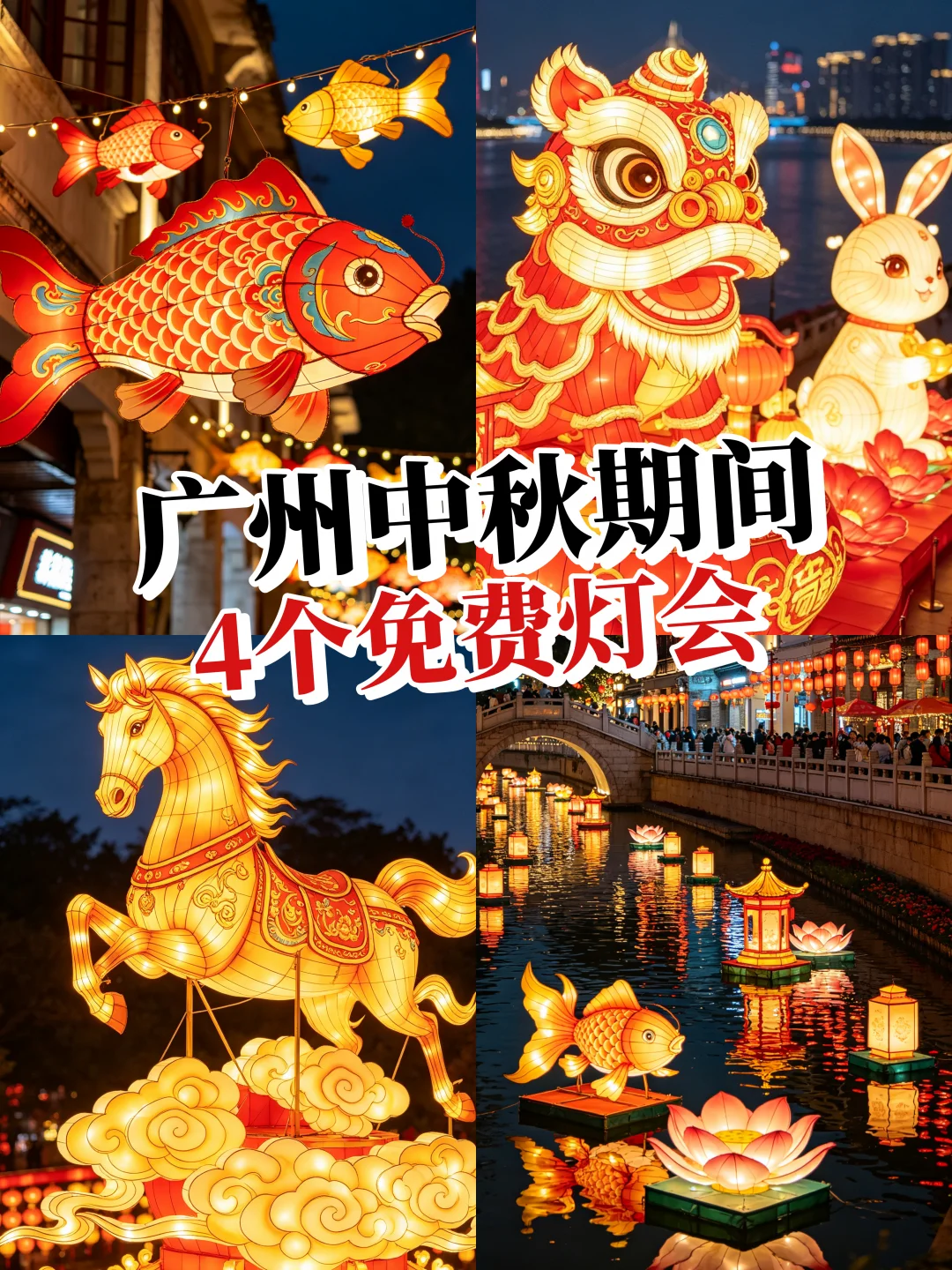 赏花灯！广州中秋期间4个免费灯会！