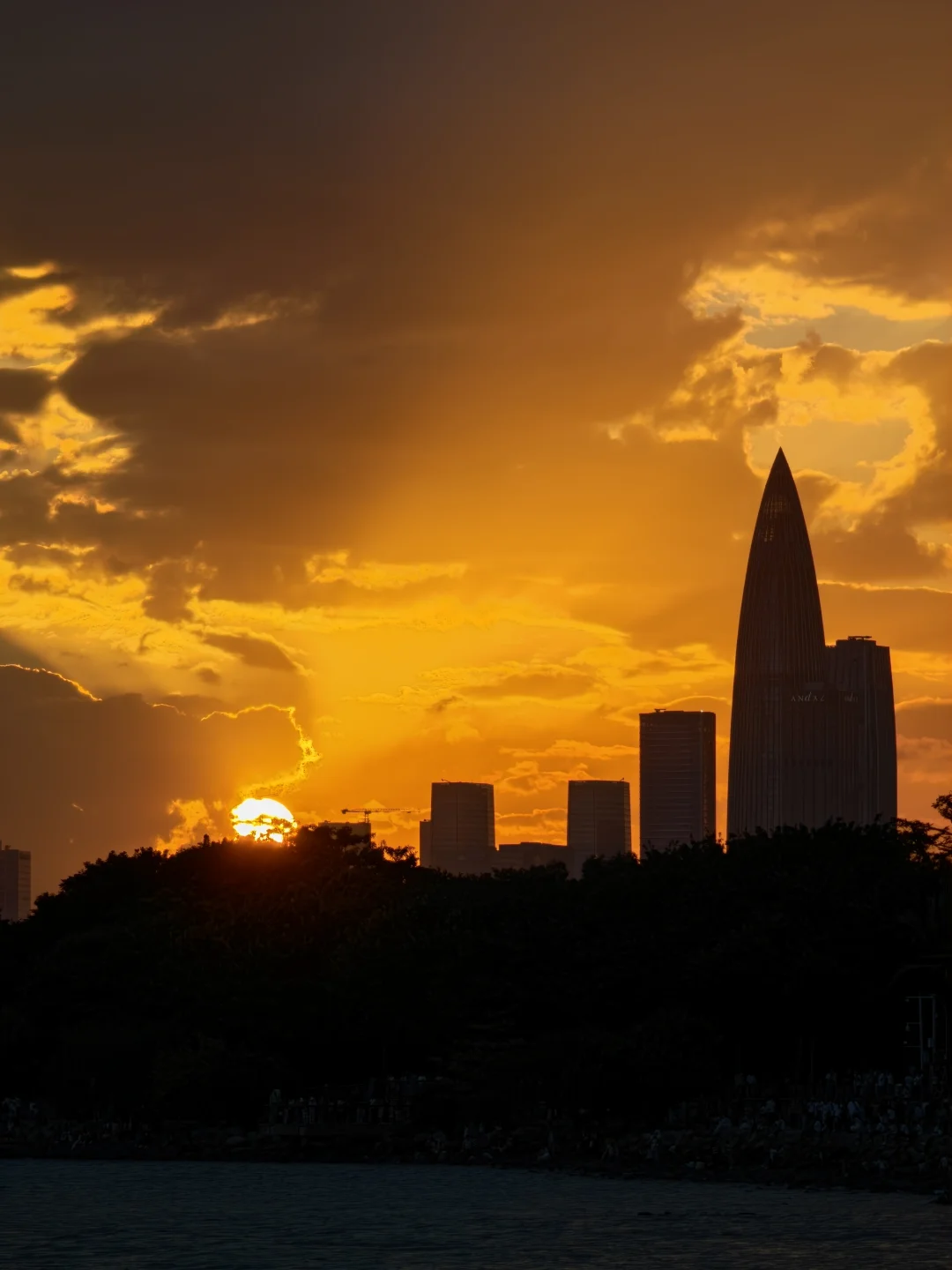 深圳湾公园，今日日落黄昏🌆